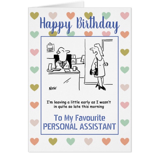 Happy Birthday Personal Assistant (Front)