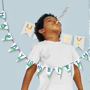 Happy Birthday Personalise for Year or Any Text Bunting