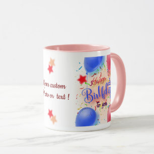 Happy Birthday personalise Gift Mug