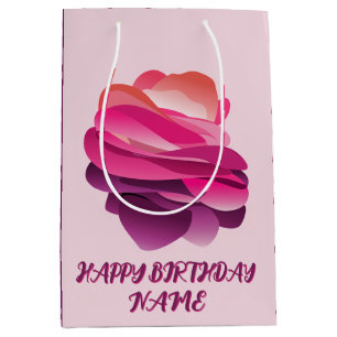 Happy birthday personalised gift bag
