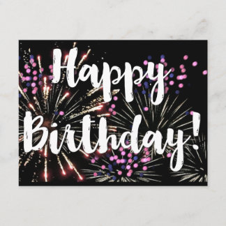 Happy birthday Personalised hand written note Card