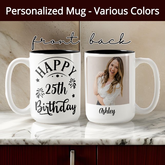 Happy Birthday Personalised Mug for Her or Him (happy birthday mug, custom birthday mug, personalized birthday gift, birthday gift for her,)