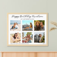 Happy Birthday Personalised Photo Collage