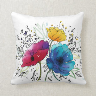 Happy Birthday!Personalised Watercolor Design Cushion