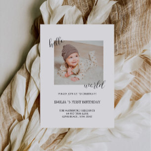 Happy Birthday Photo Board Invitation