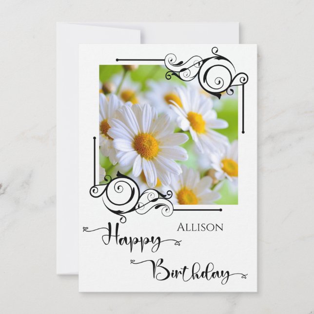 Happy Birthday Photo Card (Front)