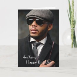 Happy Birthday Photo Custom Card