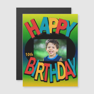 Happy Birthday Photo Fun Magnetic Invitation