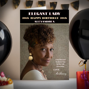 Happy Birthday Photo Magazine Cover Custom Card