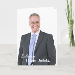 Happy Birthday Photo Personalise Card