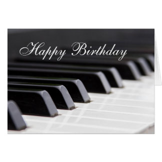 Piano Player Greeting Cards | Zazzle.co.uk