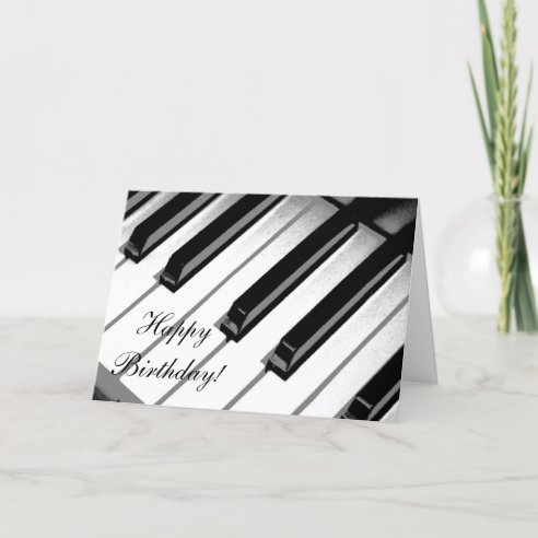 Piano Birthday Cards | Zazzle UK