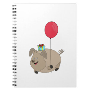 Happy Birthday Pig Notebook