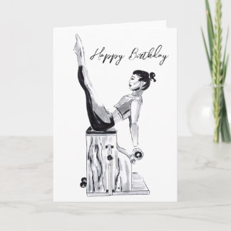 Happy Birthday Pilates Card Chair