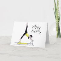 Happy birthday Pilates reformer card