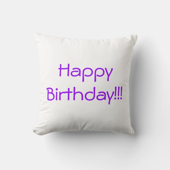 Happy Birthday pillow (Front)
