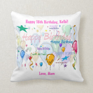 Happy Birthday Pillow (Personalise)