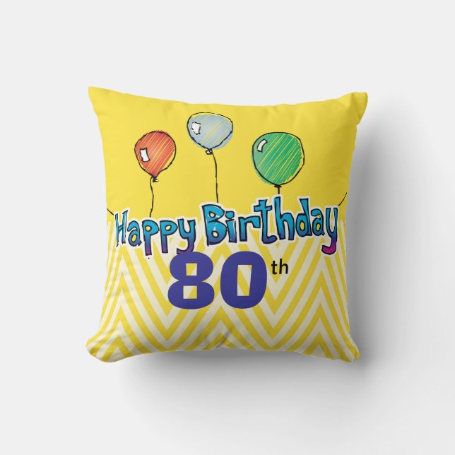 Happy Birthday Pillow Template (Front)