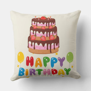 "Happy Birthday Pillows   Custom Birthday Pillow 