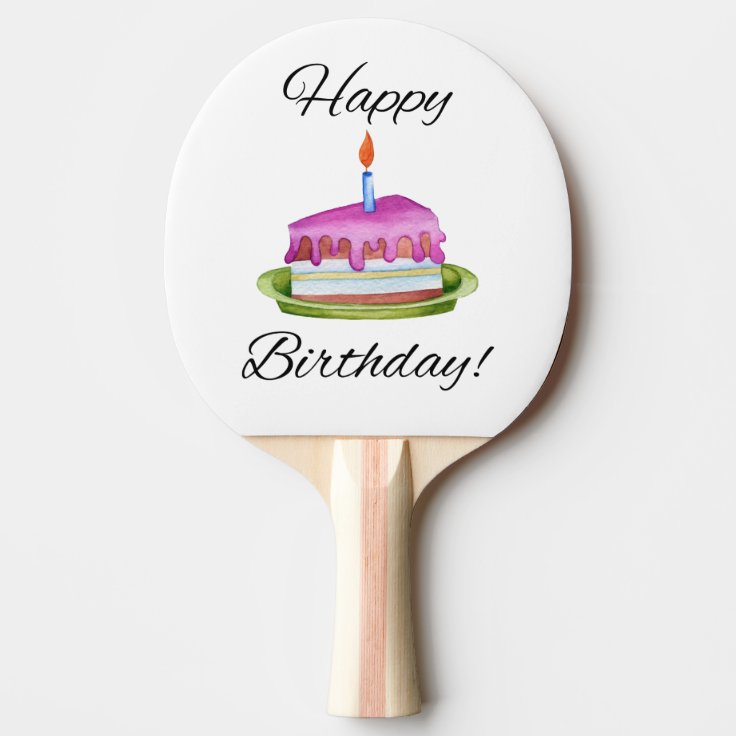 Happy Birthday Ping Pong Paddle Zazzle