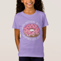 Happy Birthday Pink Doughnut Doughnut Bday Girl
