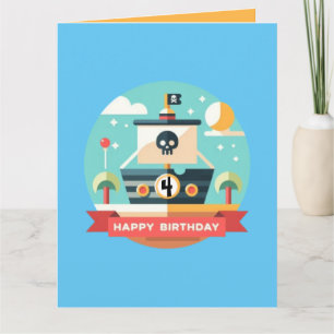 Happy Birthday Pirate Adventure Card