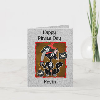 happy birthday pirate cat card