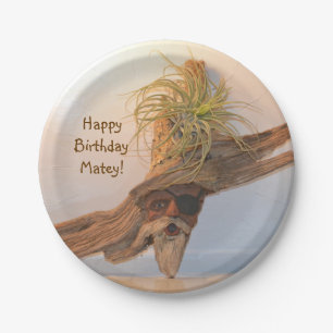 Happy Birthday Pirate Paper Plate