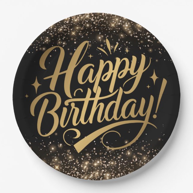 Happy birthday plate (Front)