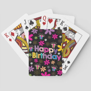 Happy Birthday Playing Cards