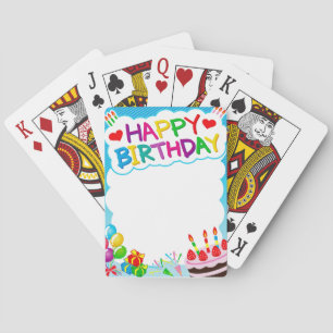 Happy Birthday Playing Cards