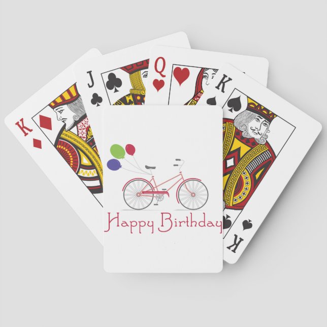 Happy Birthday Playing Cards (Back)