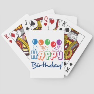 Happy Birthday Playing Cards