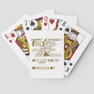 Happy Birthday Playing Cards