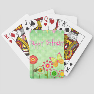 Happy Birthday Playing Cards
