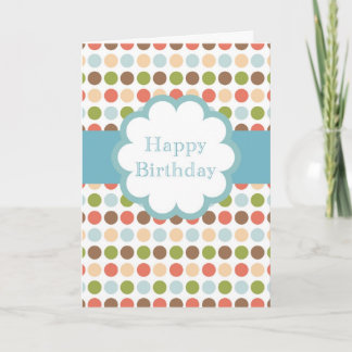 Happy Birthday (poka dots) Card