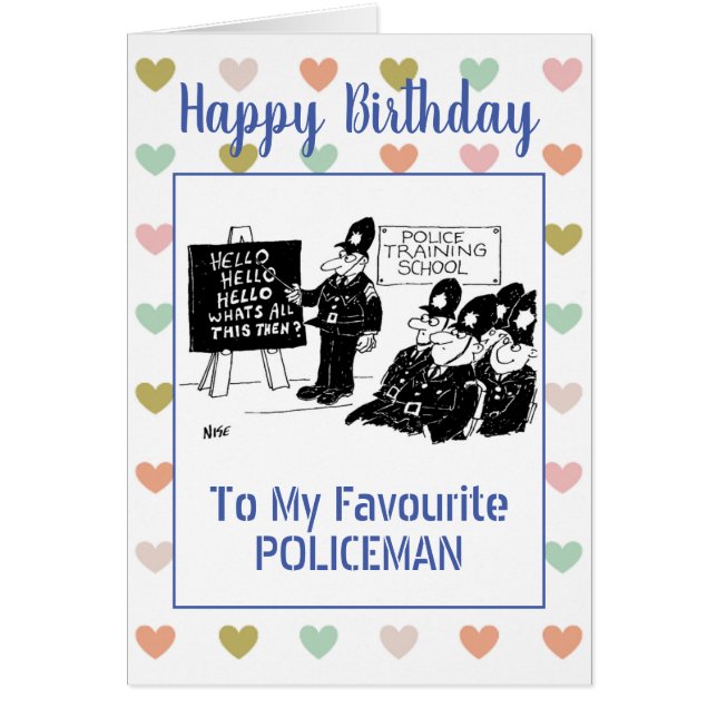 Happy Birthday Police Sergeant (Front)