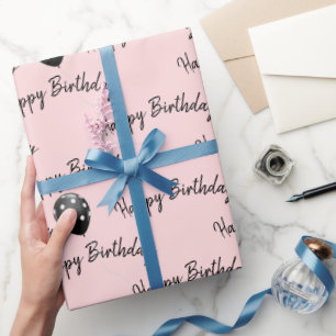 Happy Birthday Polka Dot Balloons  Wrapping Paper