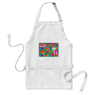 happy birthday poop emoji standard apron