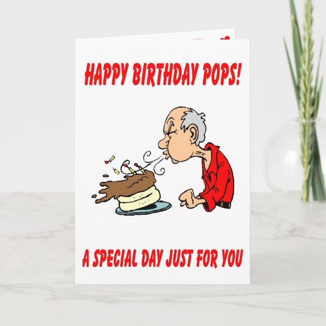 Happy Birthday Pops! Card (Front)