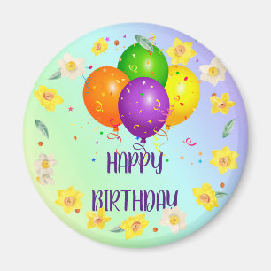 Happy Birthday, popular design, Magnet