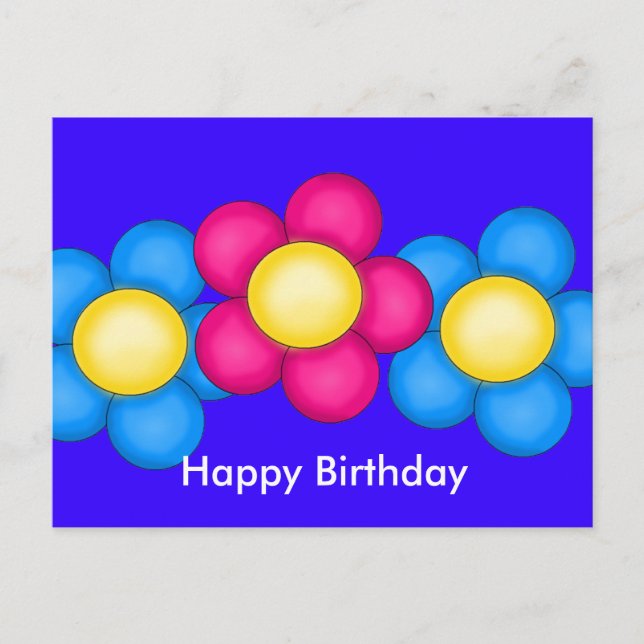 Happy, Birthday Post Card (Front)