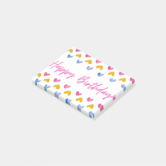 Happy Birthday Post it Note