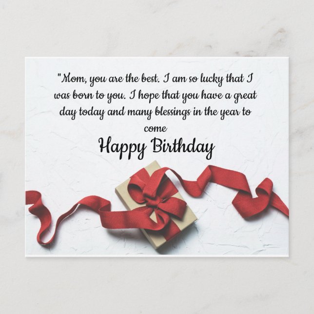 Happy Birthday Postcard (Front)