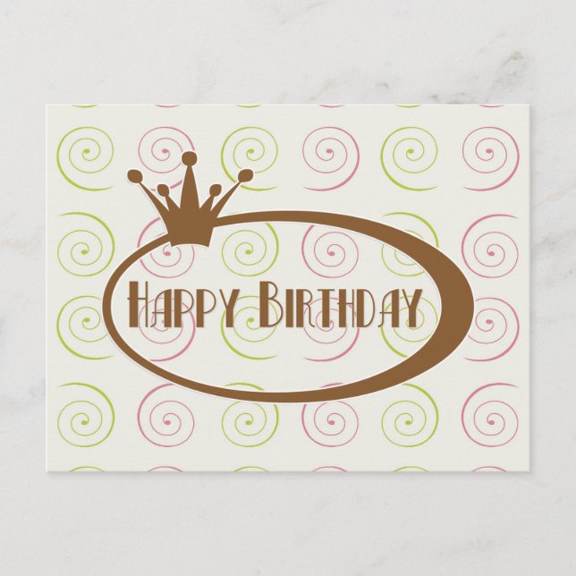 Happy Birthday Postcard (Front)