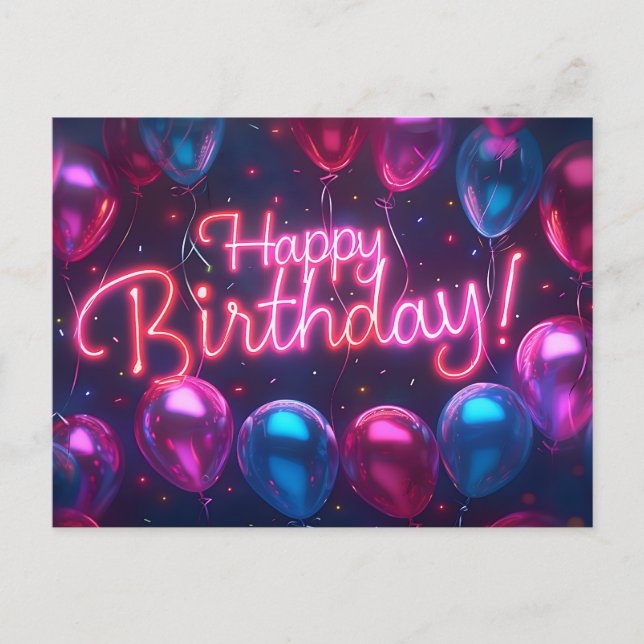 Happy Birthday Postcard (Front)