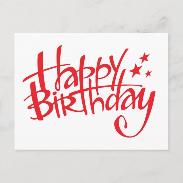 Happy Birthday Postcard (Front)