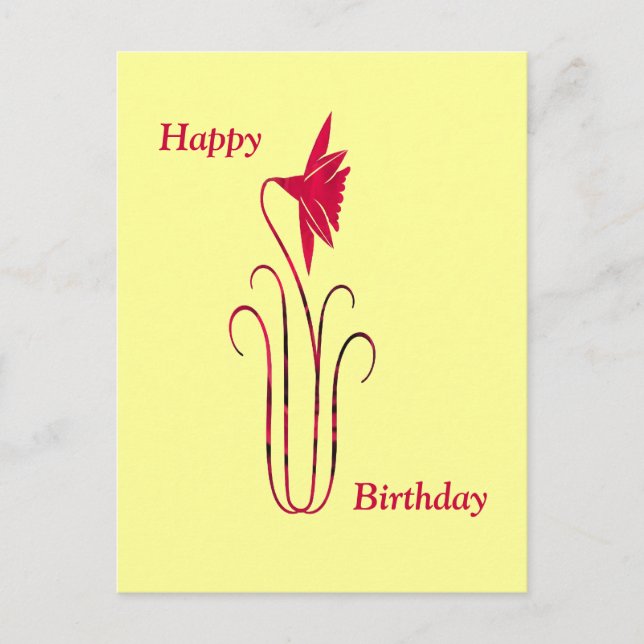 Happy Birthday Postcard (Front)