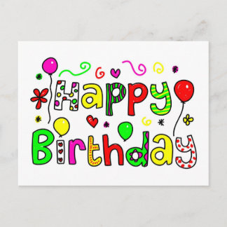 Happy Birthday Postcard