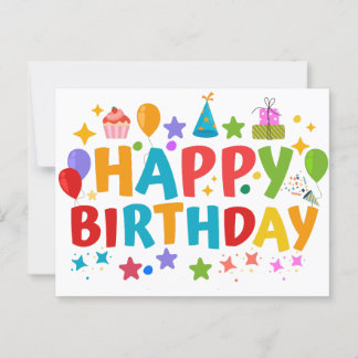 HAPPY BIRTHDAY POSTCARD